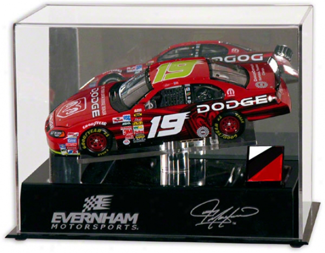 Jeremy Mayfield 1/24th Die Cast Display Case  Details: Platform, Race Used Metal