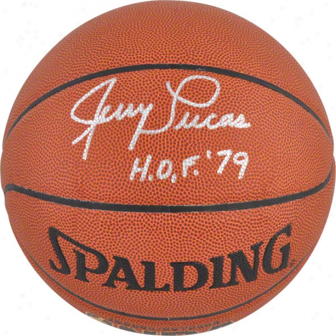 Jerry Lucas Autographed Spalding Indoor/outdoor Basketball W/ &qouthof 79&quot Inscription