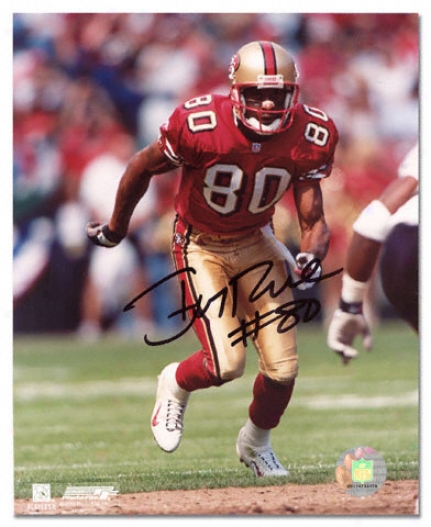 Jerry Rice San Francisco 49ers Autographed 8x10 Photograph
