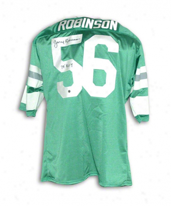 Jerry Robinson Philadelphia Eagles Autographed Green Throwback Jersey