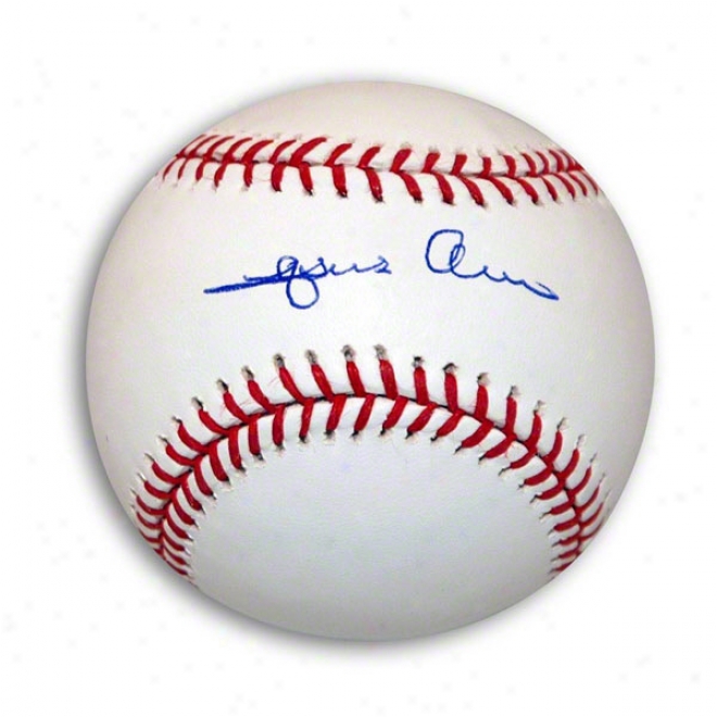 Jesus Alou Autographed Mlb Baseball