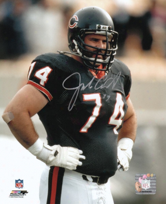 Jim Covert Chicago Bears - Hands On Hips - Autographed 8x10 Photograph