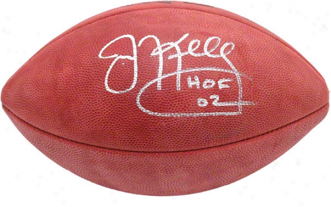 Jim Kelly Autographed Football  Details: Football With Hof Inscription