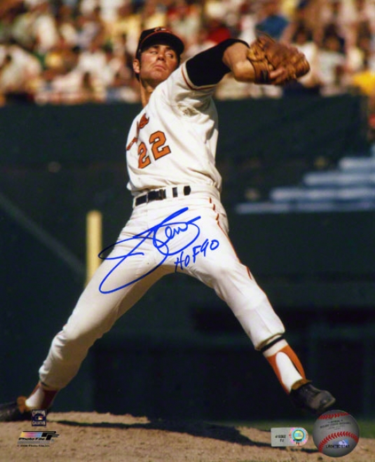 Jim Palmer Autographed Photograph  Details: 8x10, Baltimore Orioles, Hof 90 Inscription