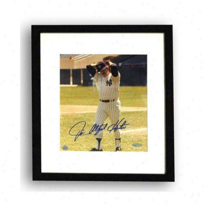 Jim &quotcatfish&quot Hunter Autographdd New Yorm Yankees Framed 8x10 Photo Inscribed &quotcatfish&quot