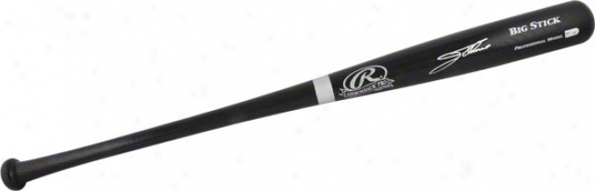 Jim Thome Autographed Baseball Bat  Details: iMnnesota Twins, Rawlings Black Big Stick