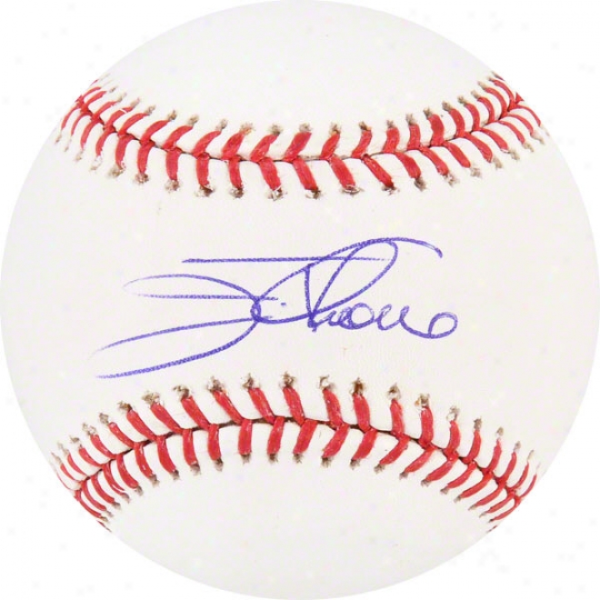 Jim Thome Autographed Baseball