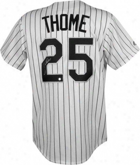 Jim Thome Autographed Jersey  Details: Chicago White Sox