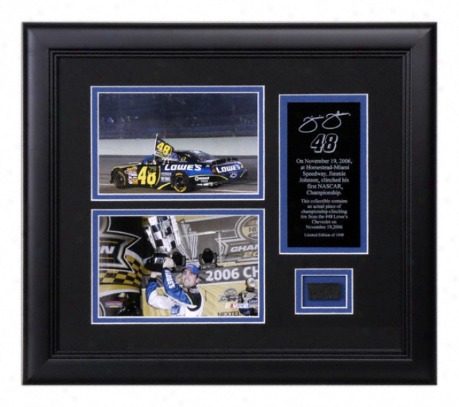Jimmie Johnson - Ford 400 - Framed Pair 5x7 Photographs In the opinion of Tire And Audio