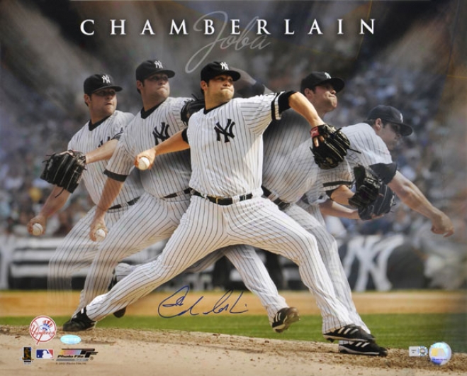 Joba Chamberlain New York Yankees Autographed 16x20 Photograph