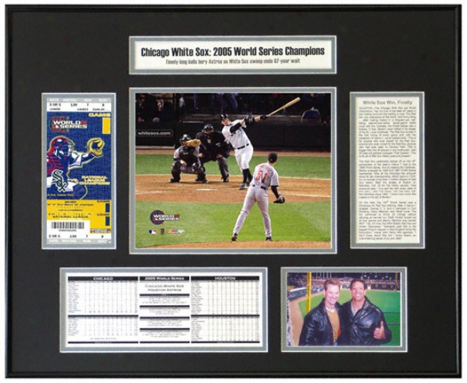 Joe Crede Chicago White Sox 2005 World Series Champions World Series Ticket Frame