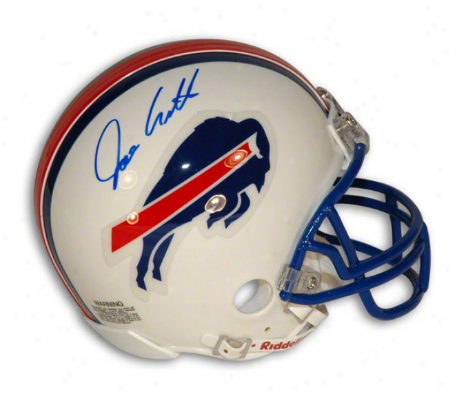 Joe Cribbs Autographed Buffalo Bills Mini Helmet