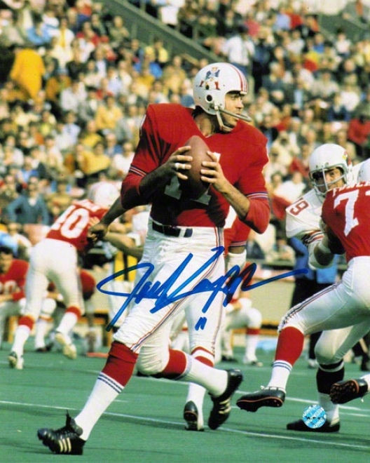 Joe Kapp New England Patriots Autographed 8x10 Photo Vs Cardinals