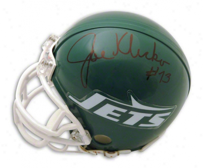 Joe Klecko Autographed Recent York Jets Throwback Mini Helmet