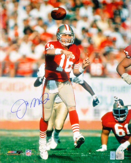 Joe Montana Autographed Photograph  Details: San Francisco 49ers, 16x20, At Home