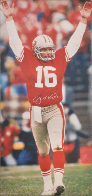 Joe Montana San Francisco 49ers Autographed Canvas