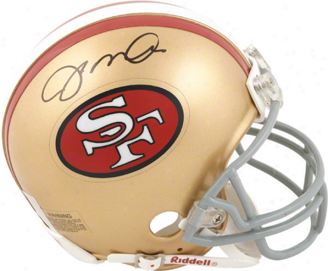 Joe Montana San Francisco 49ers Autogeaphed Throwback Mini Helmet