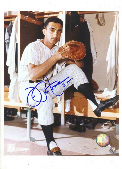 Joe Pepitone Autographed New York Yankees 8x10 Photo