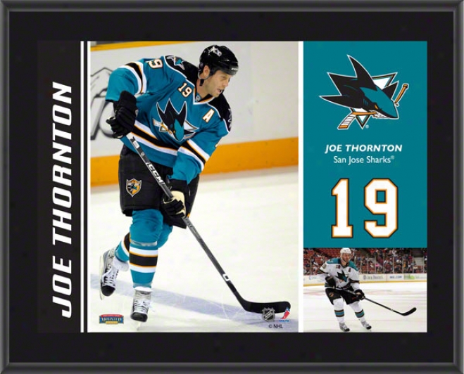 Joe Thornton Plaque  Detils: San Jose Sharks, Sublimated, 10x13, Nhl lPaque