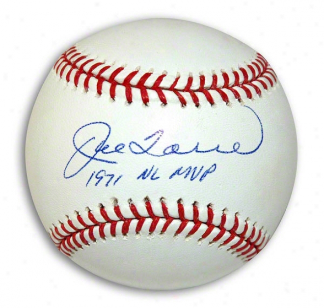 Joe Torre Autographed Baseball Inscribed 1971 Nl Mvp