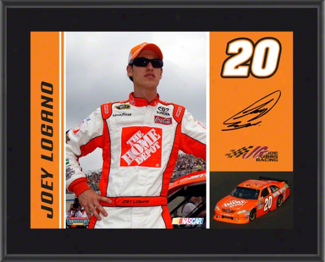 Joey Logano Sublimated 10x13 Flat plate of metal