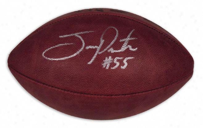 Joey Porter Autograped Football  Details: Pro Football