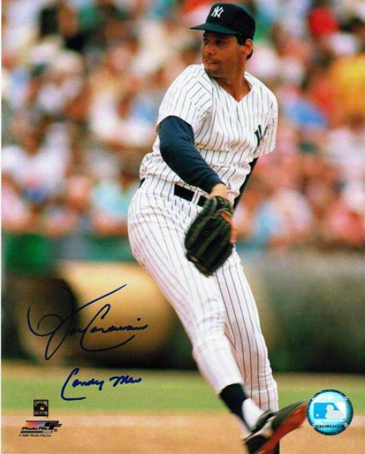 John Candelaria New York Yankees Autographed 8x10 Photograph With Candy Man Inscription