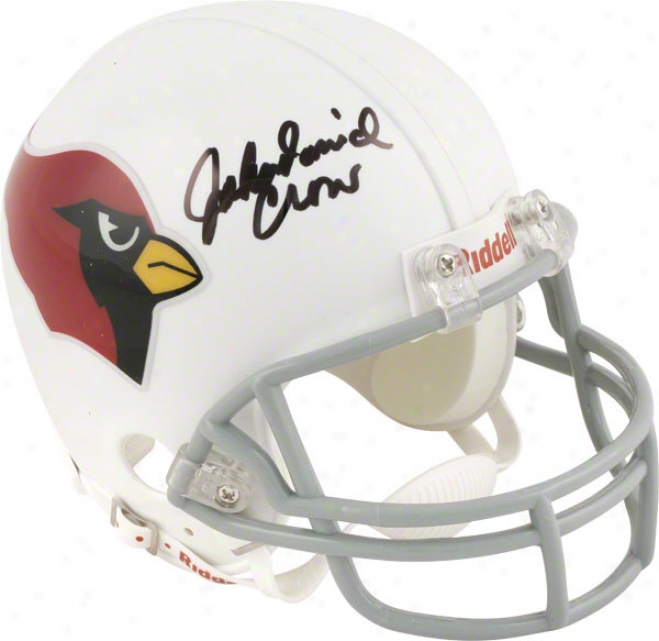 John David Crow St. Louis Cardinals Autographed Throwback Mini Helmet