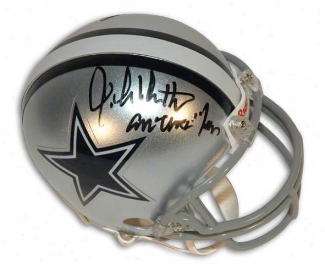 John Dutton Autographed Dallas Cowboys Mini Helmet Inscribed &quotamerica's Team&quot