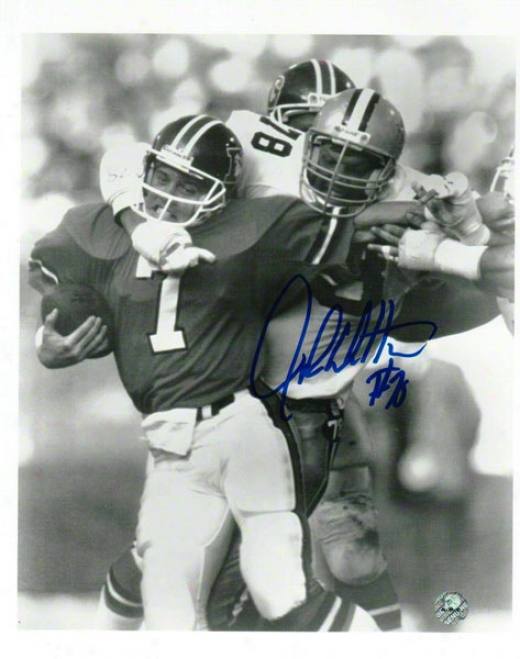 John Dutton Dallas Cowboys Autographed 8x10 Photo Tackling Elway