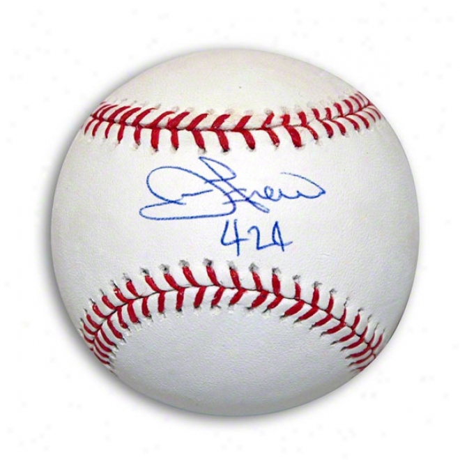 John Franco Autographed Mlb Baseball Inacribed 424