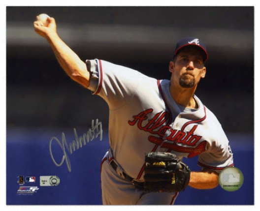 John Smoltz Atlanta Braves - Releasing Ball - Autographed 8x10 Photograph