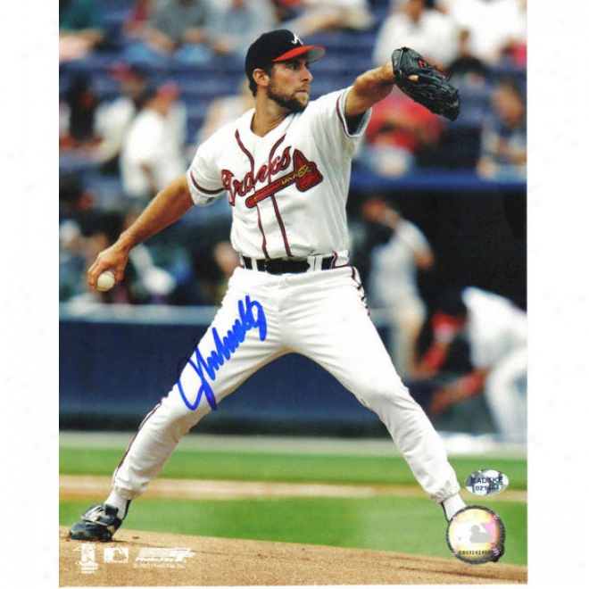 Jogn Smoltz Atlanta Braves -white Jersey- 8x10 Autographed Photograph