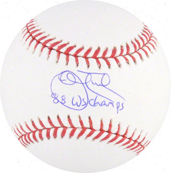 John Tudor Autographed Baseball  Details: 88 Ws Champs Inscription