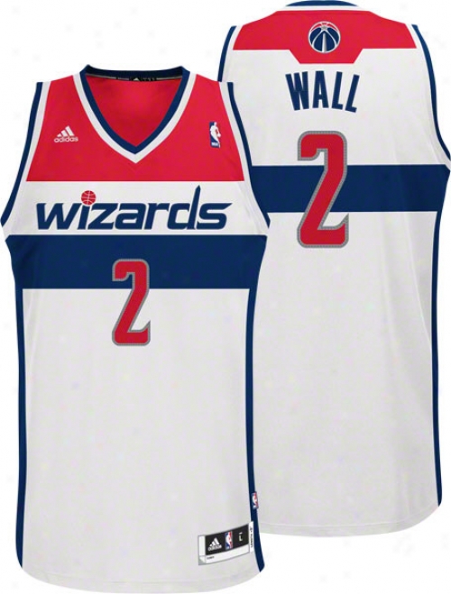 John Wall Jersey: Adidas White Swingman #2 Washington Wizards Jersey