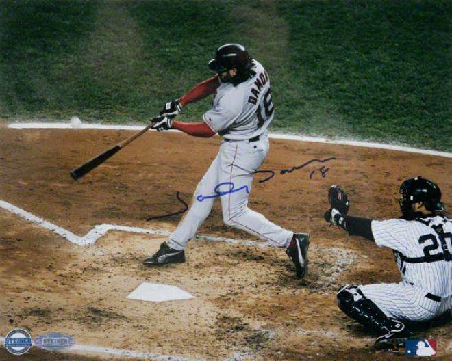 Johnny Damon Boston Red Sox - 2004 Alcs Game 7 Grand Bang - 8x10 Autographed Photograph