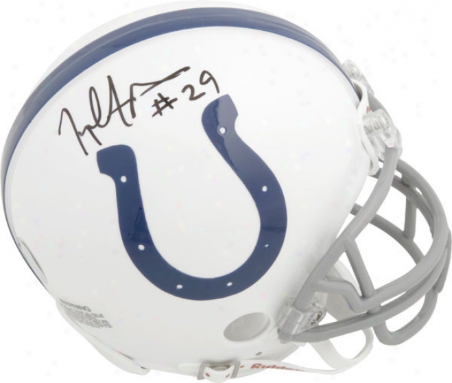 Joseph Addai Indianapolis Colts Autographed Mini Helmet