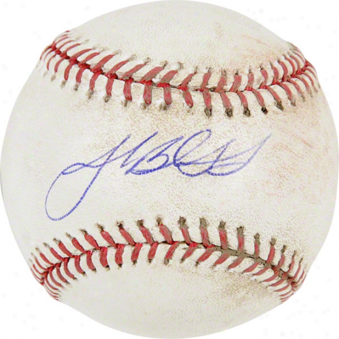 Josh Beckett Autographed Game Used 2007 Alcs Game 5 Baseball