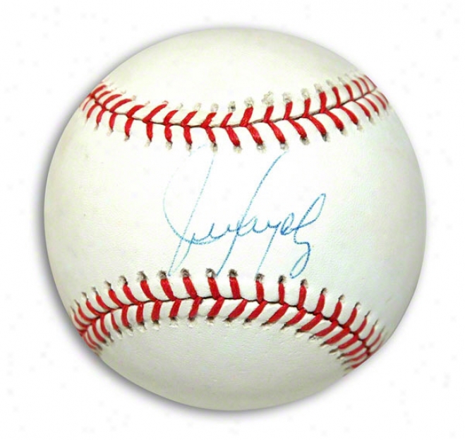 Juan Gonzalez Autographed Al Baseball