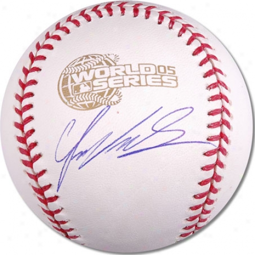 Juan Uribe Autographed World Series Baseball