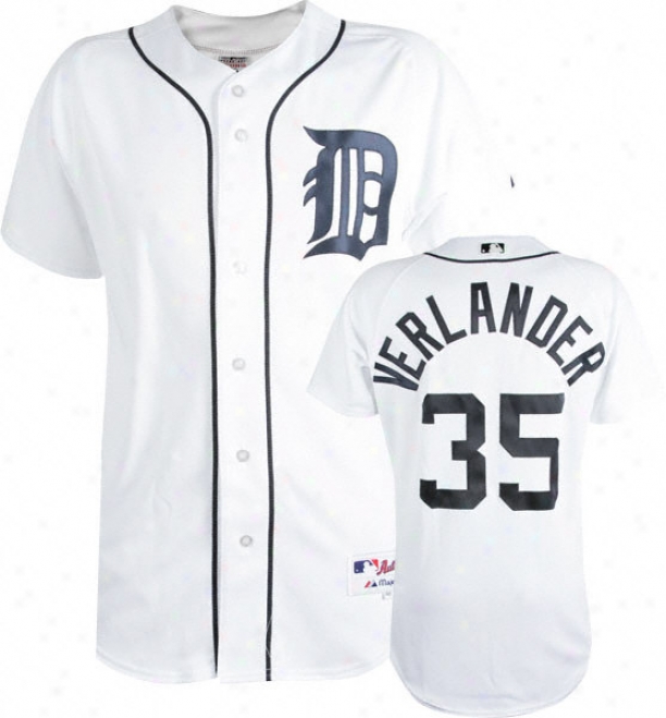 Justin Verlander Of a ~ color Majestic Authentic Hom3 On-field Detroit Tigers Jersey