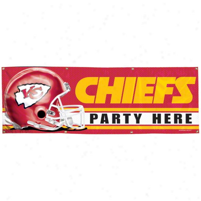 Kansas City Chhiefs 2x6 Vinyl Flag