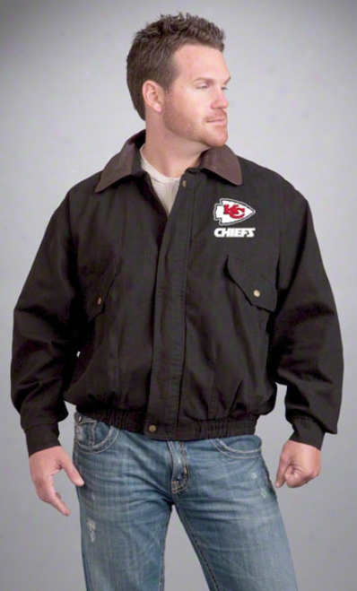 Kansas City Chiefs Jacket: Black Reebok Navigator Jacket