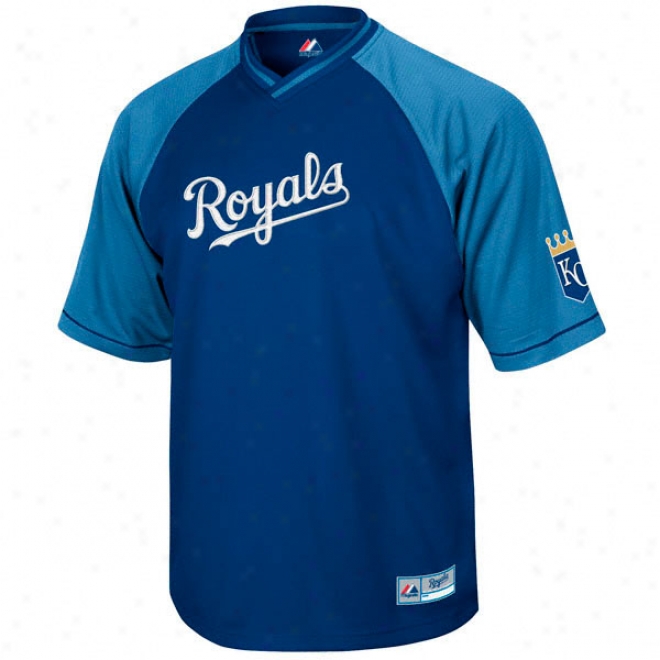 Kansas City Royals Full Force V-neck Raglan Jersey