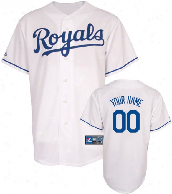 Kajsas City Royals -personalized With Your Name- Home Mlb Replica Jersey