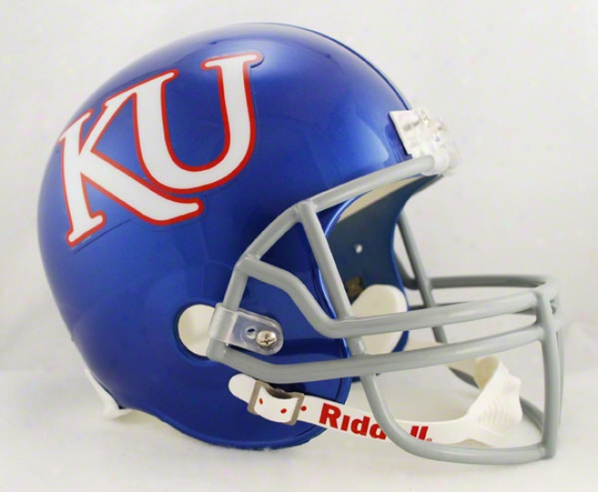 Kansas Jayhawks Deluxe Replica Riddll Helmet