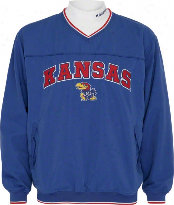 Kansas Jayhawks Windshirt/long Sleeve Mockneck Combo Pack