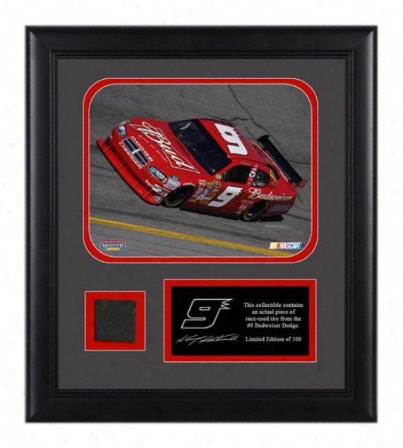 Kasey Kahne Framed 8x10 Laserchrome Photograph With Tire