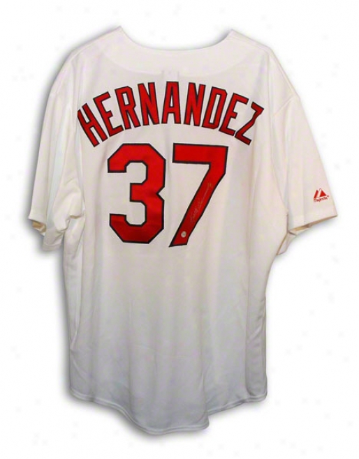 Keith Hernandez Autographed St. Louis Cardinals White Majestic Throwbakc Jersey