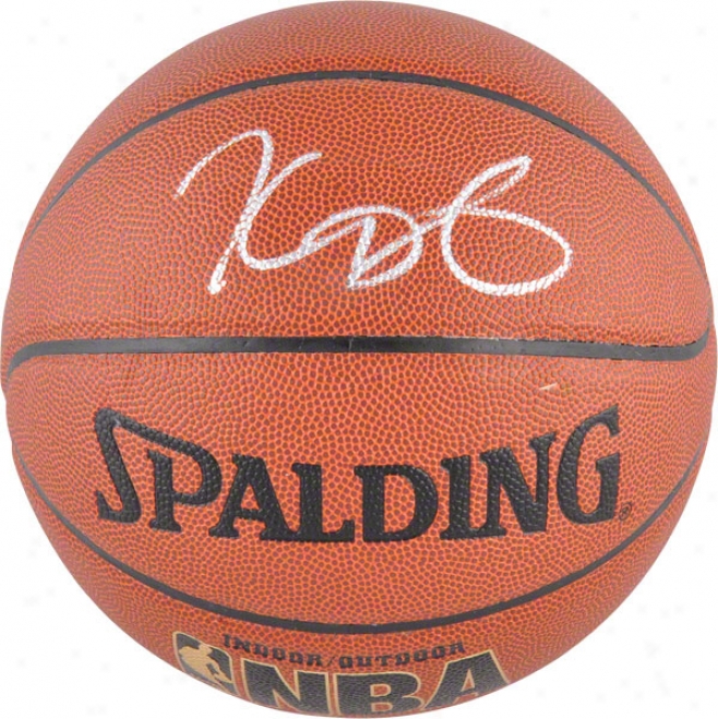 Kevin Durant Oklahoma City Thunder Autographed Spalding Indoor/outdoor Basketball